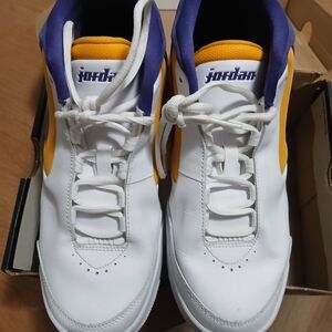 Jordan White and Yellow Men's Shoes